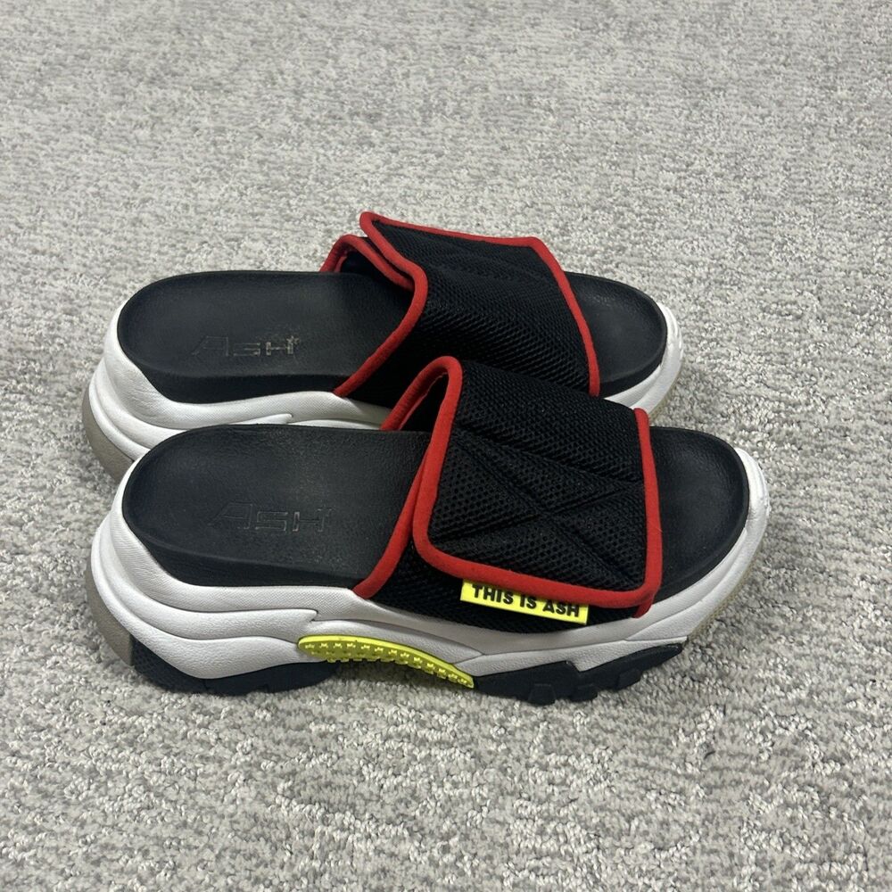 Ash Access Sandals Slides Euro 36 Womens 6 6.5 Slip On Platform Chunky Retro